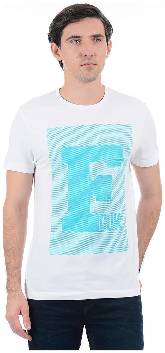 

Fcuk Men White Slim fit Cotton Round neck T-Shirt - Pack Of 1