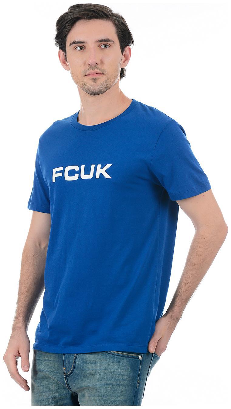 

Fcuk Men Blue Slim fit Cotton Round neck T-Shirt - Pack Of 1