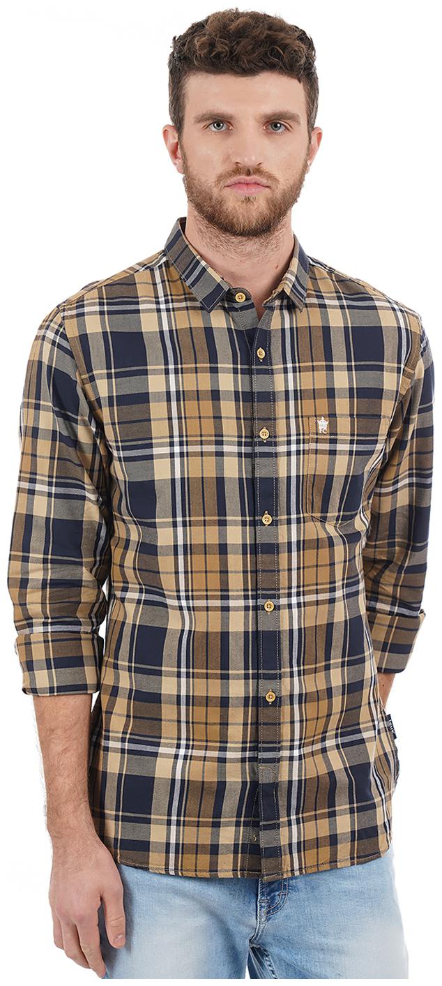 

Fcuk Men Multi Checked Slim Fit Casual Shirt