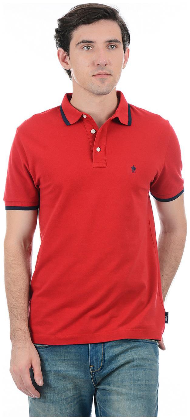 

Fcuk Men Red Slim fit Cotton Polo collar T-Shirt - Pack Of 1