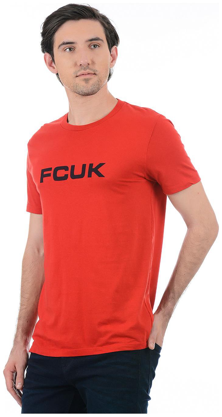 

Fcuk Men Red Slim fit Cotton Round neck T-Shirt - Pack Of 1
