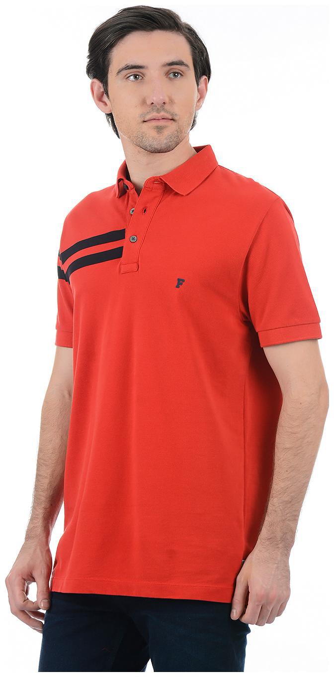 

Fcuk Men Red Slim fit Cotton Polo collar T-Shirt - Pack Of 1