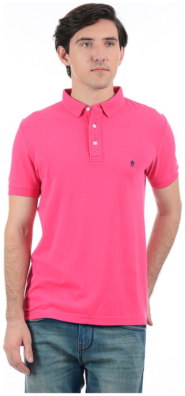

Fcuk Men Pink Slim fit Cotton Polo collar T-Shirt - Pack Of 1