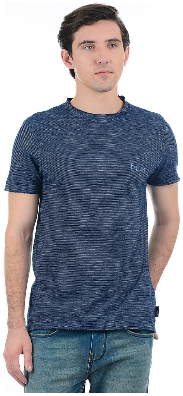 

Fcuk Men Blue Slim fit Cotton Round neck T-Shirt - Pack Of 1