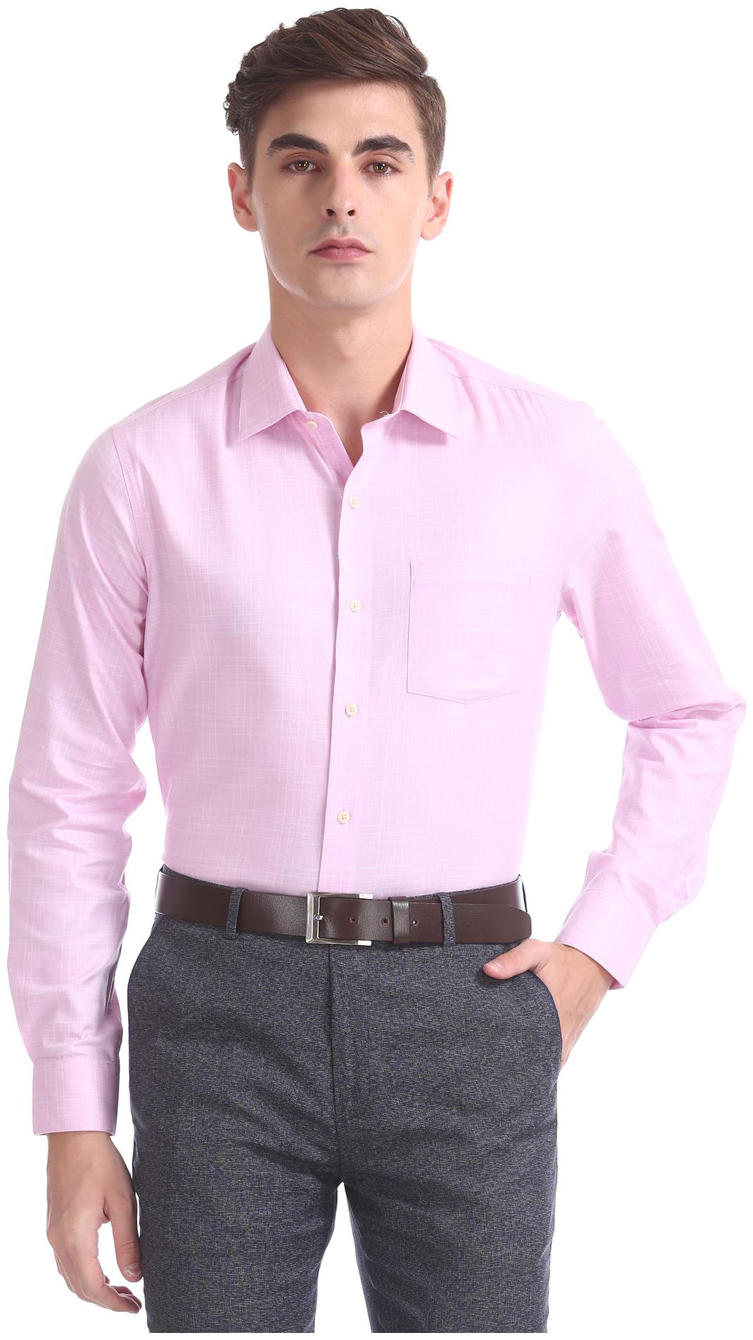 

Arrow Men Slim fit Formal Shirt - Pink