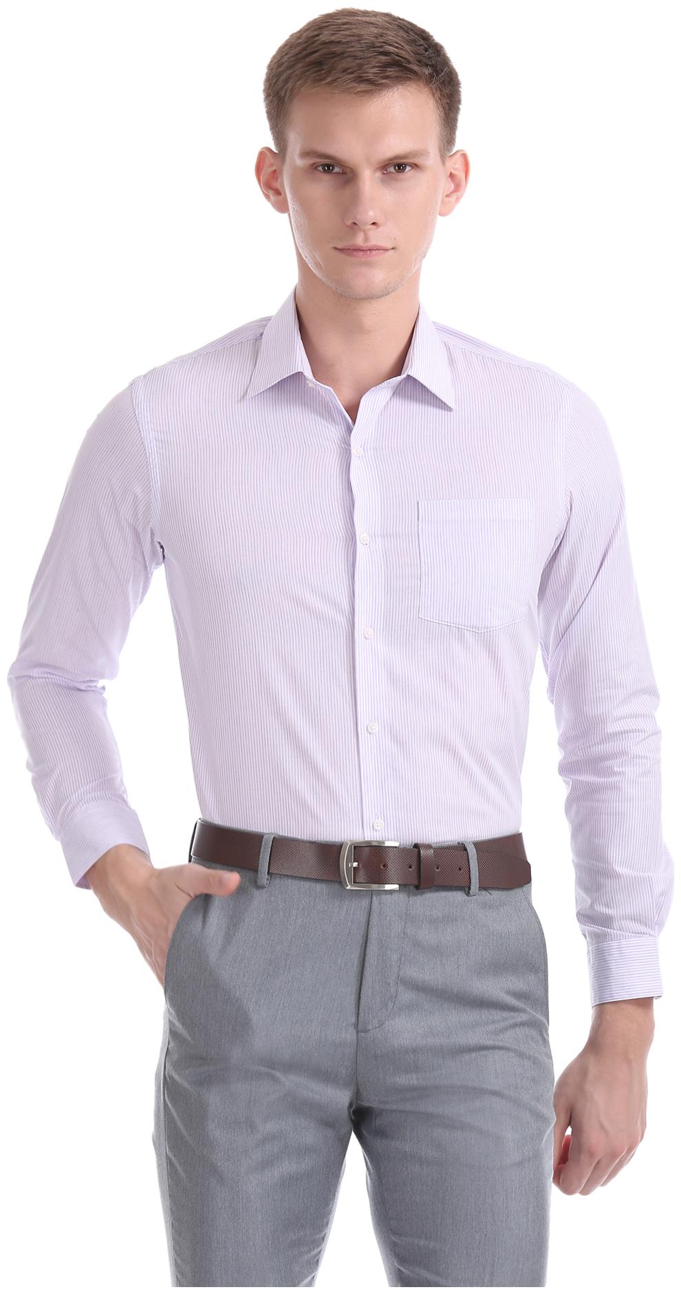 

Arrow Men Slim fit Formal Shirt - Purple