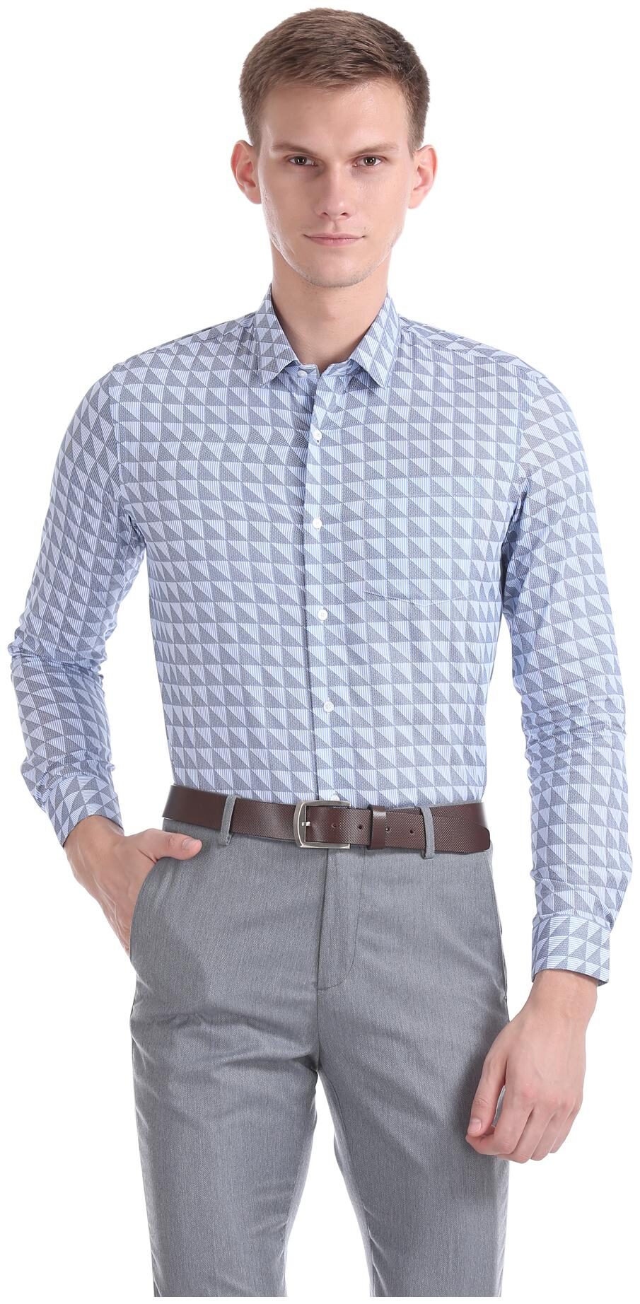 

Arrow Men Slim fit Formal Shirt - Blue