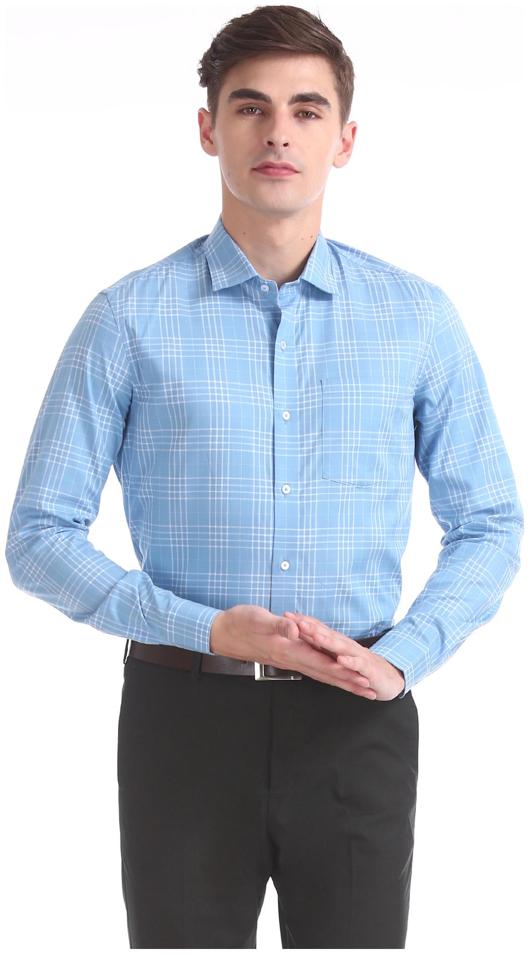

Arrow Men Slim fit Formal Shirt - Blue