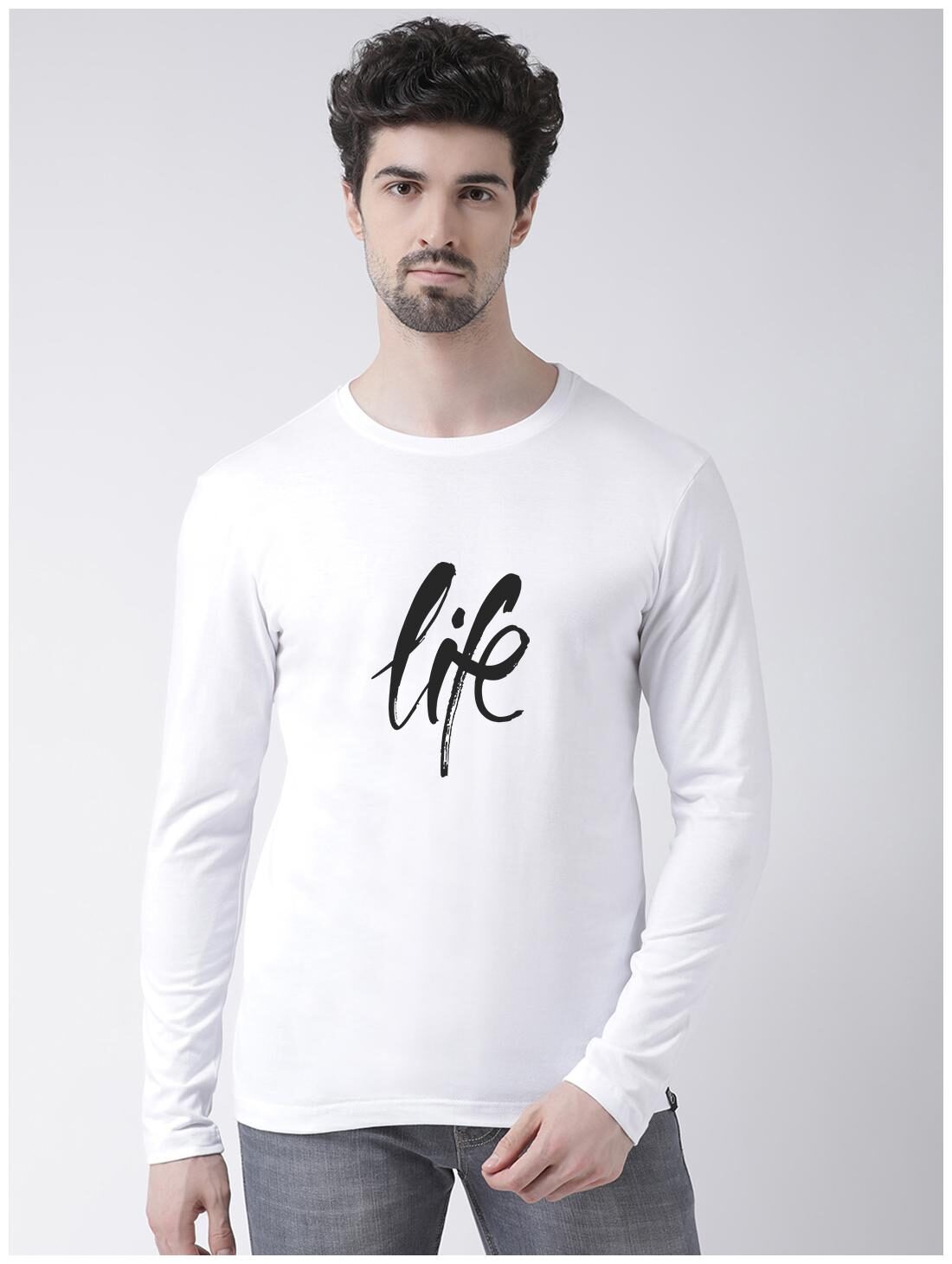 

Friskers Men White Slim fit Cotton Round neck T-Shirt - Pack Of 1
