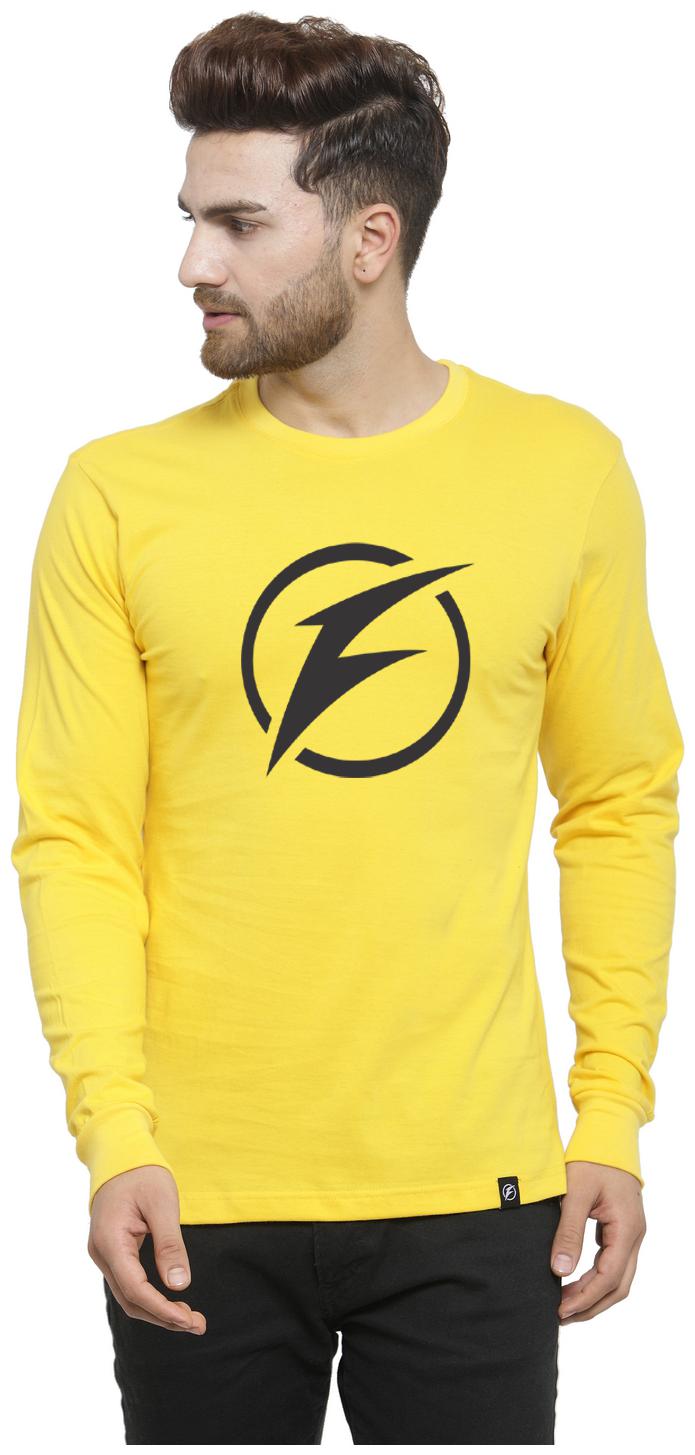 

Friskers Men Yellow Regular fit Cotton Round neck T-Shirt - Pack Of 1