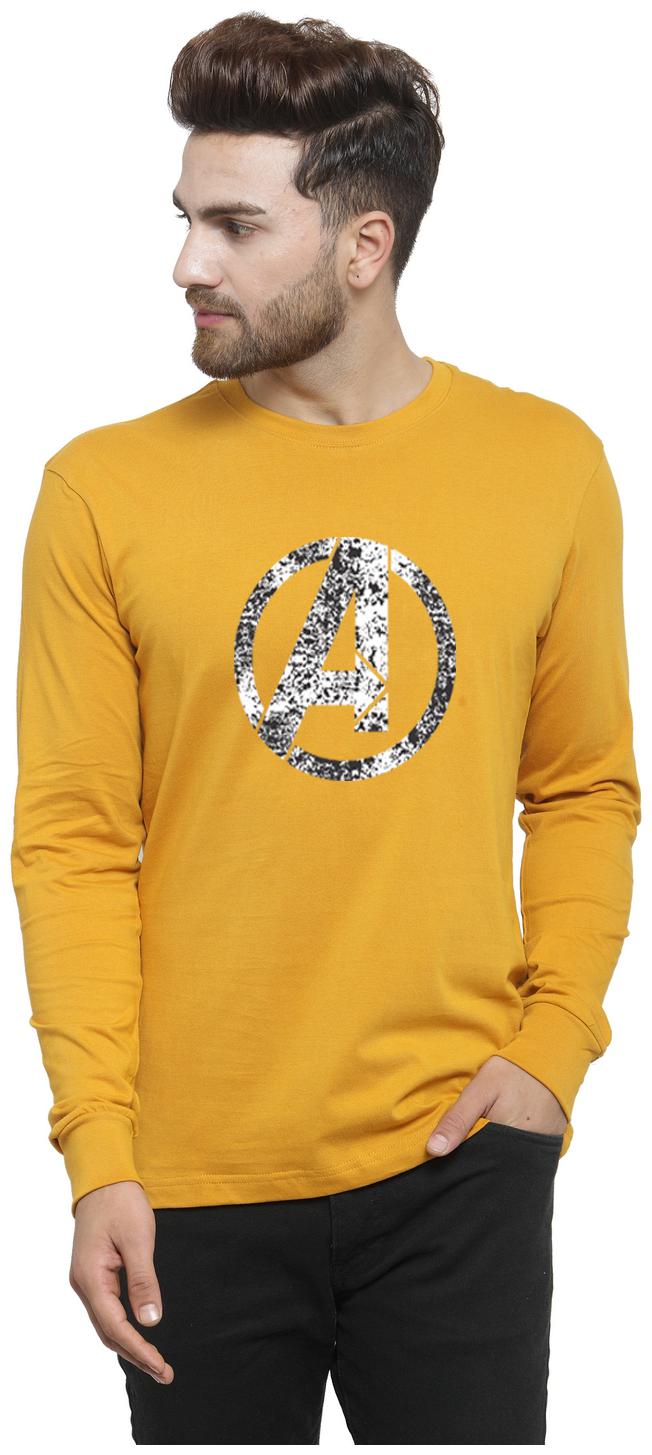 

Friskers Men Yellow Regular fit Cotton Round neck T-Shirt - Pack Of 1