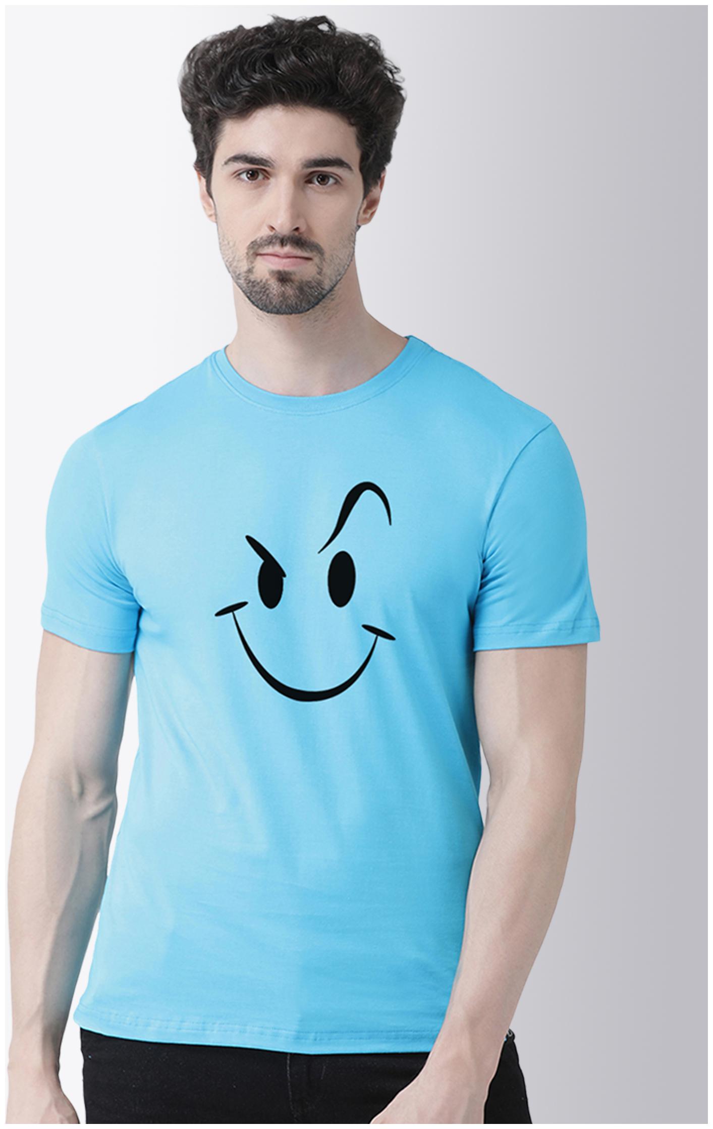 

Friskers Men Turquoise Slim fit Cotton Round neck T-Shirt - Pack Of 1