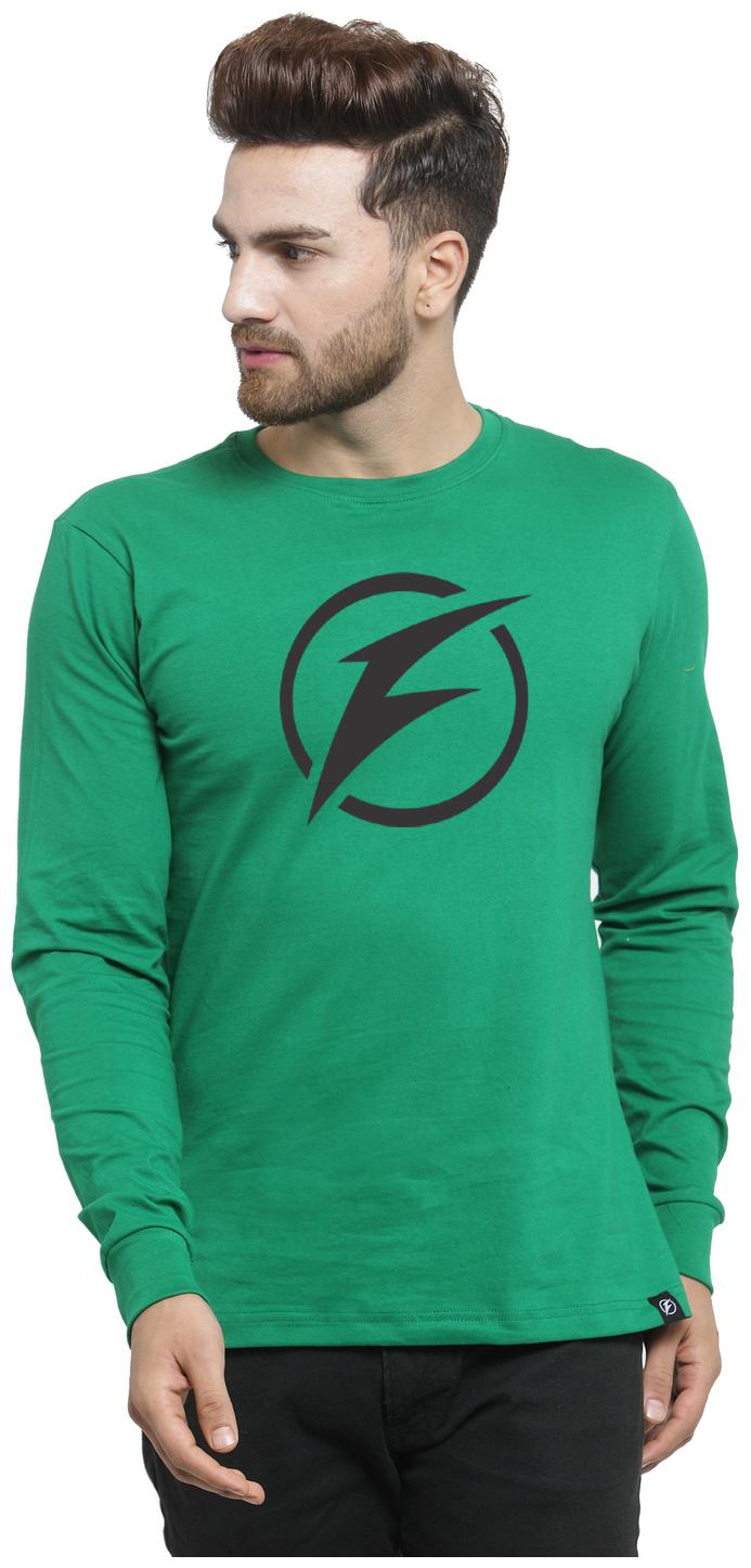 

Friskers Men Green Regular fit Cotton Round neck T-Shirt - Pack Of 1