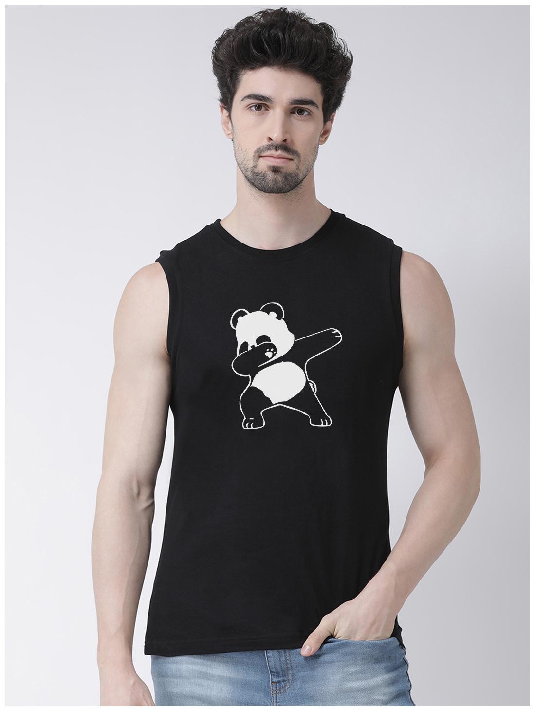 

Friskers Men Black Slim fit Cotton Round neck T-Shirt - Pack Of 1