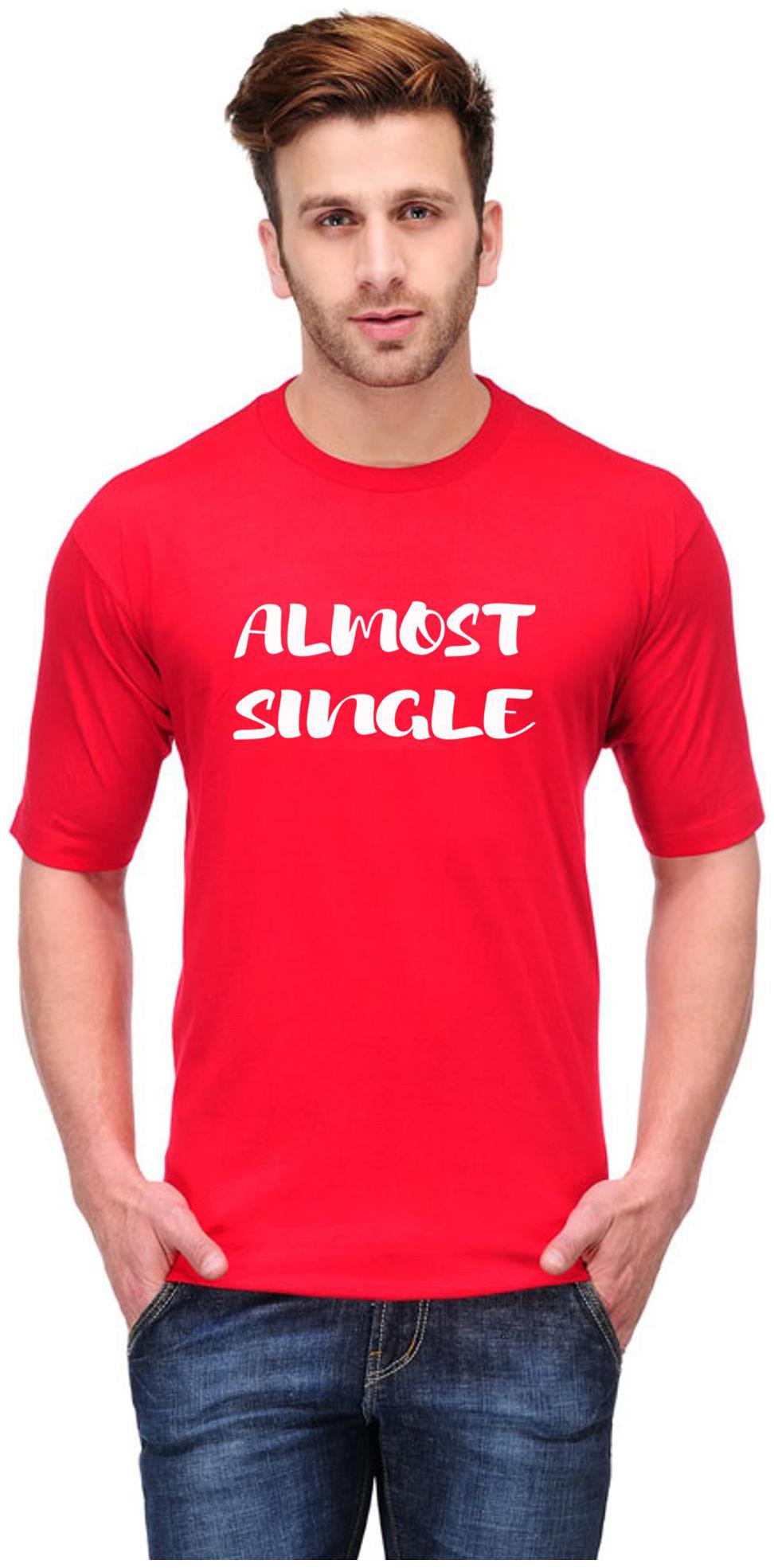 

Friskers Men Red Regular fit Cotton Round neck T-Shirt - Pack Of 1