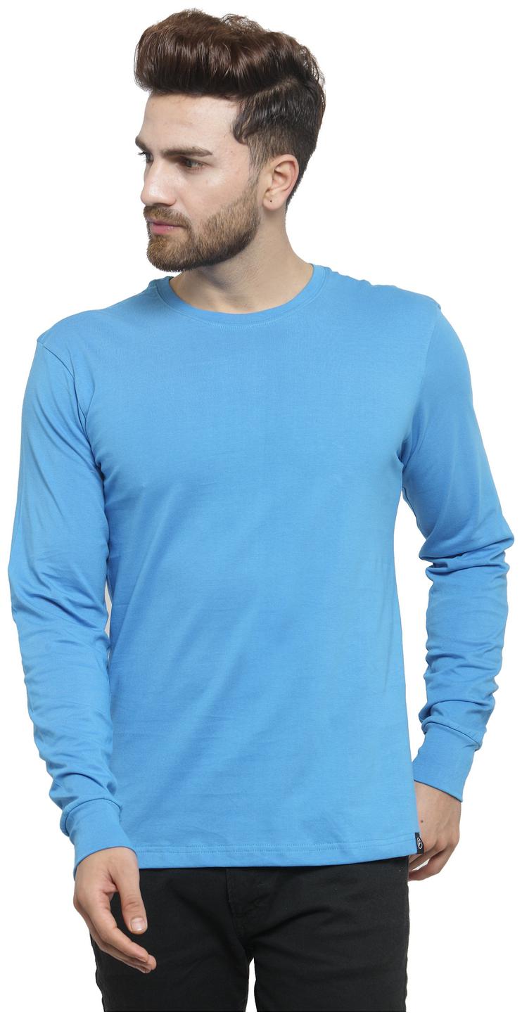 

Friskers Men Turquoise Regular fit Cotton Round neck T-Shirt - Pack Of 1