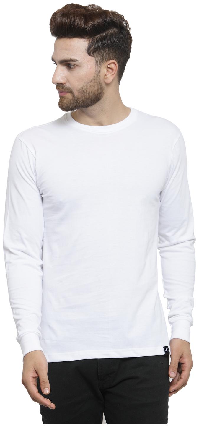 

Friskers Men White Regular fit Cotton Round neck T-Shirt - Pack Of 1