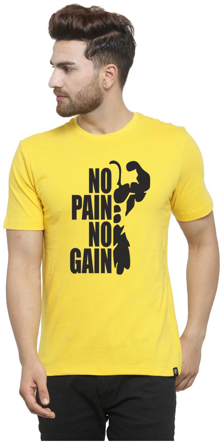 

Friskers Men Yellow Regular fit Cotton Round neck T-Shirt - Pack Of 1