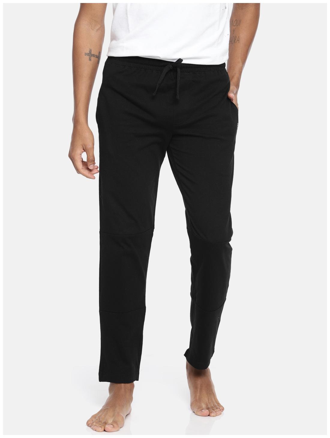 

Fruit Of The Loom Men Black Solid Slim fit Track pants