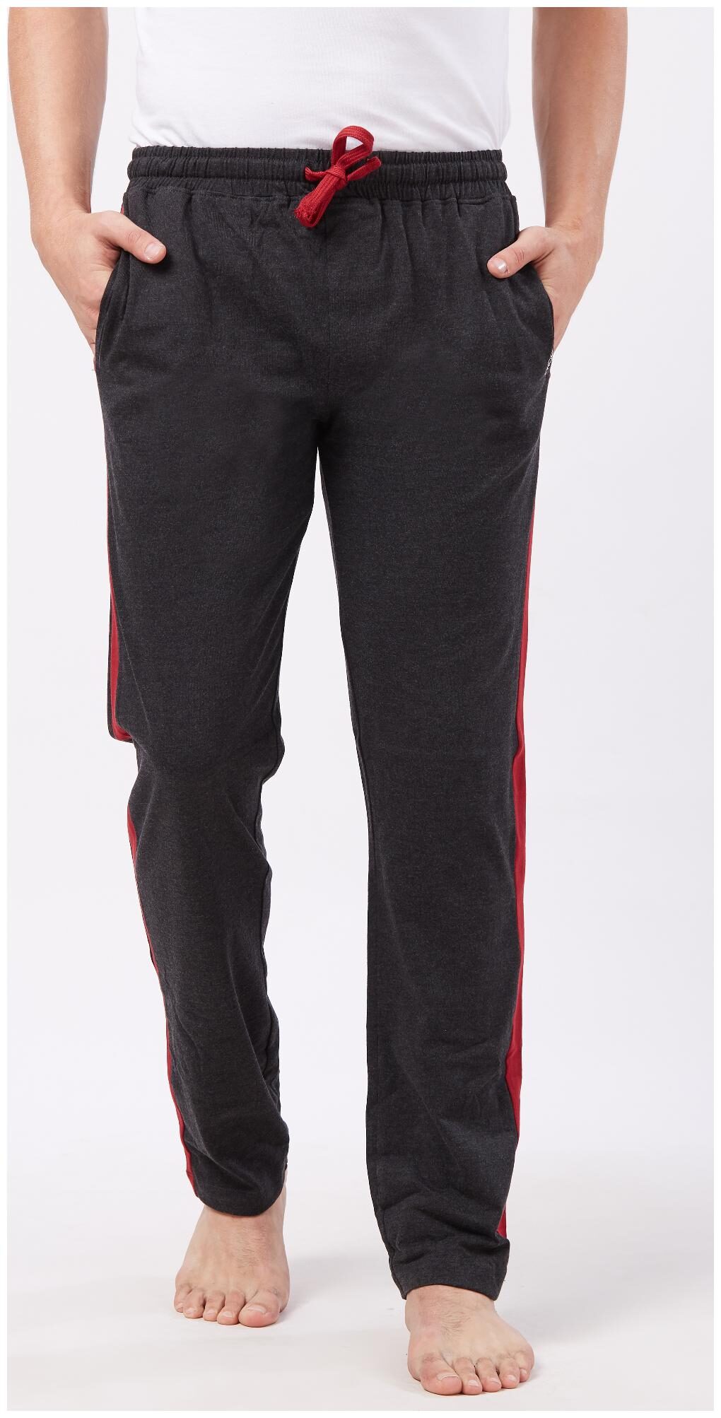 

Fruit Of The Loom Men Grey Solid Regular fit Track pants
