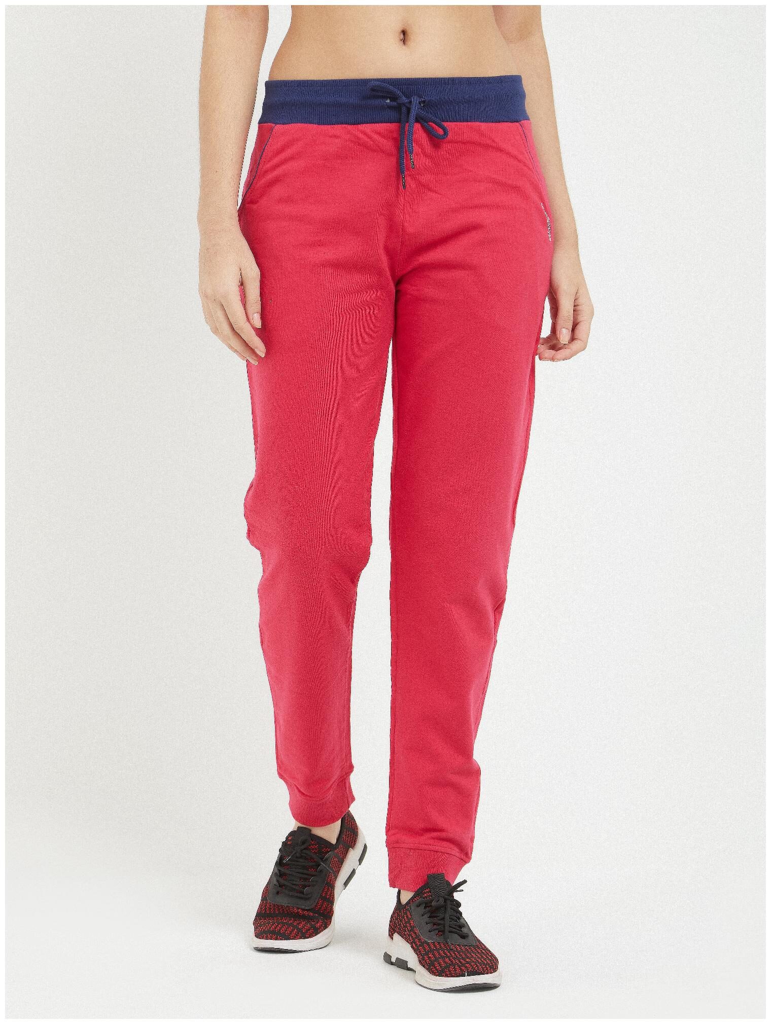 

Fruit Of The Loom Women Regular fit Cotton Solid Track pants - Pink