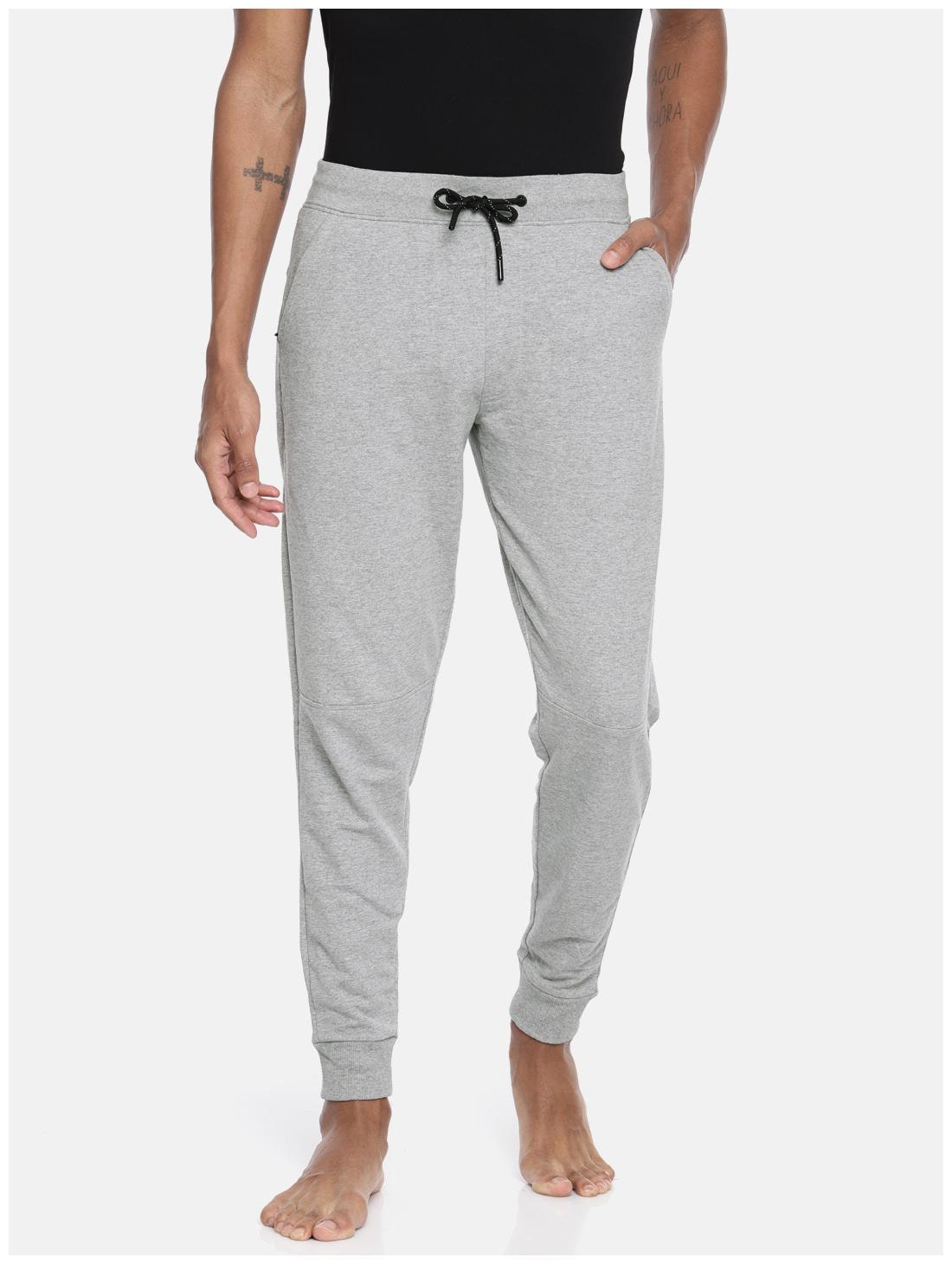 

Fruit Of The Loom Men Grey Solid Slim fit Joggers