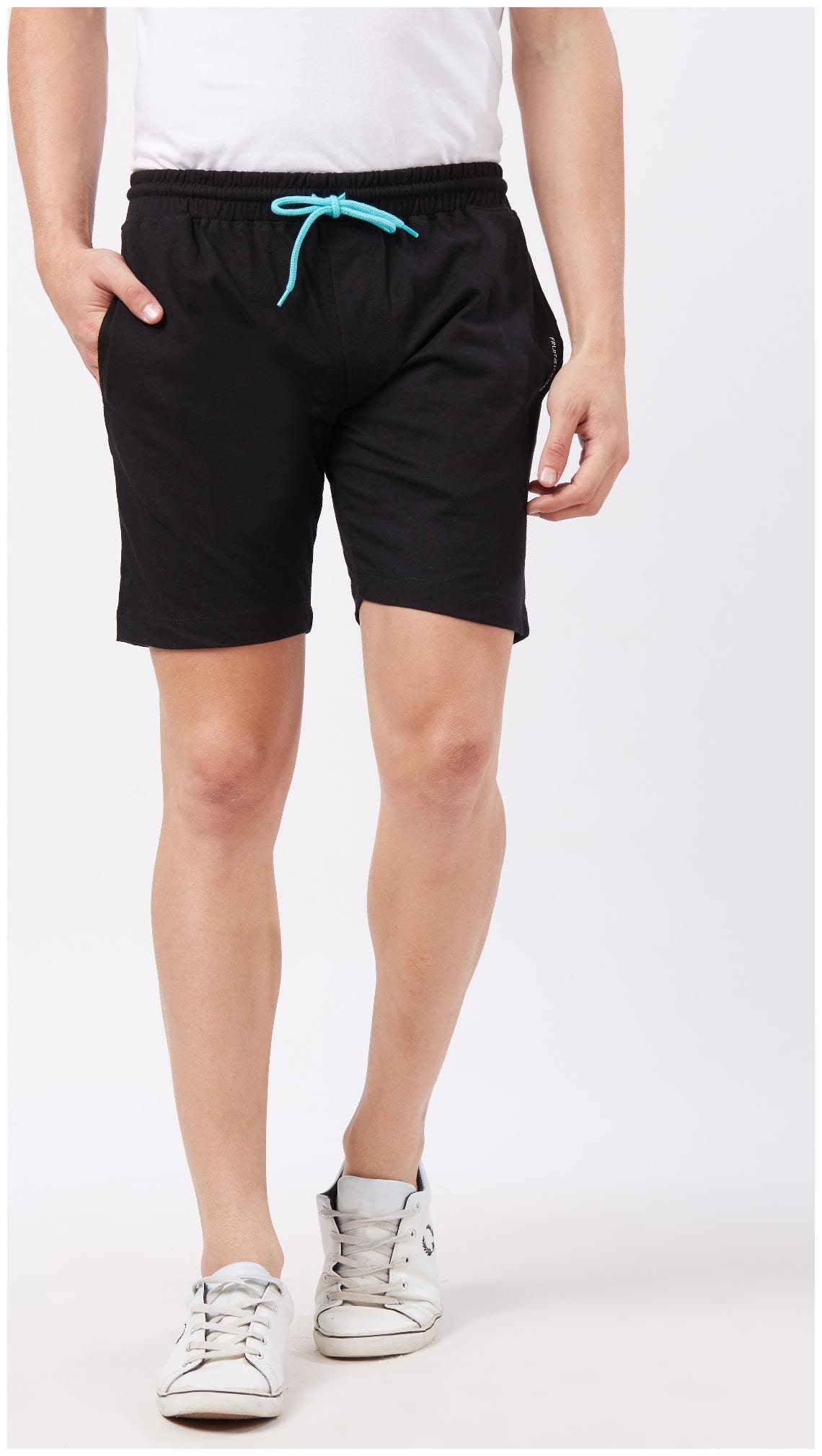 

Fruit Of The Loom Men Black Regular Fit Regular Shorts