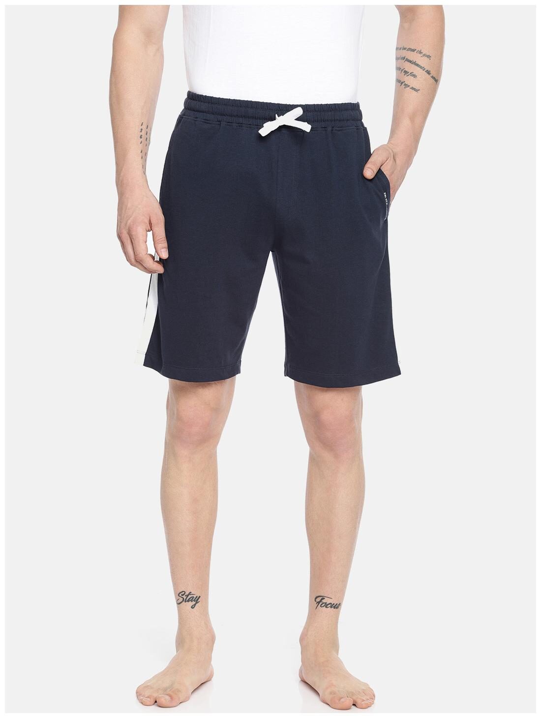 

Fruit Of The Loom Blended Men Solid Regular Shorts Blue