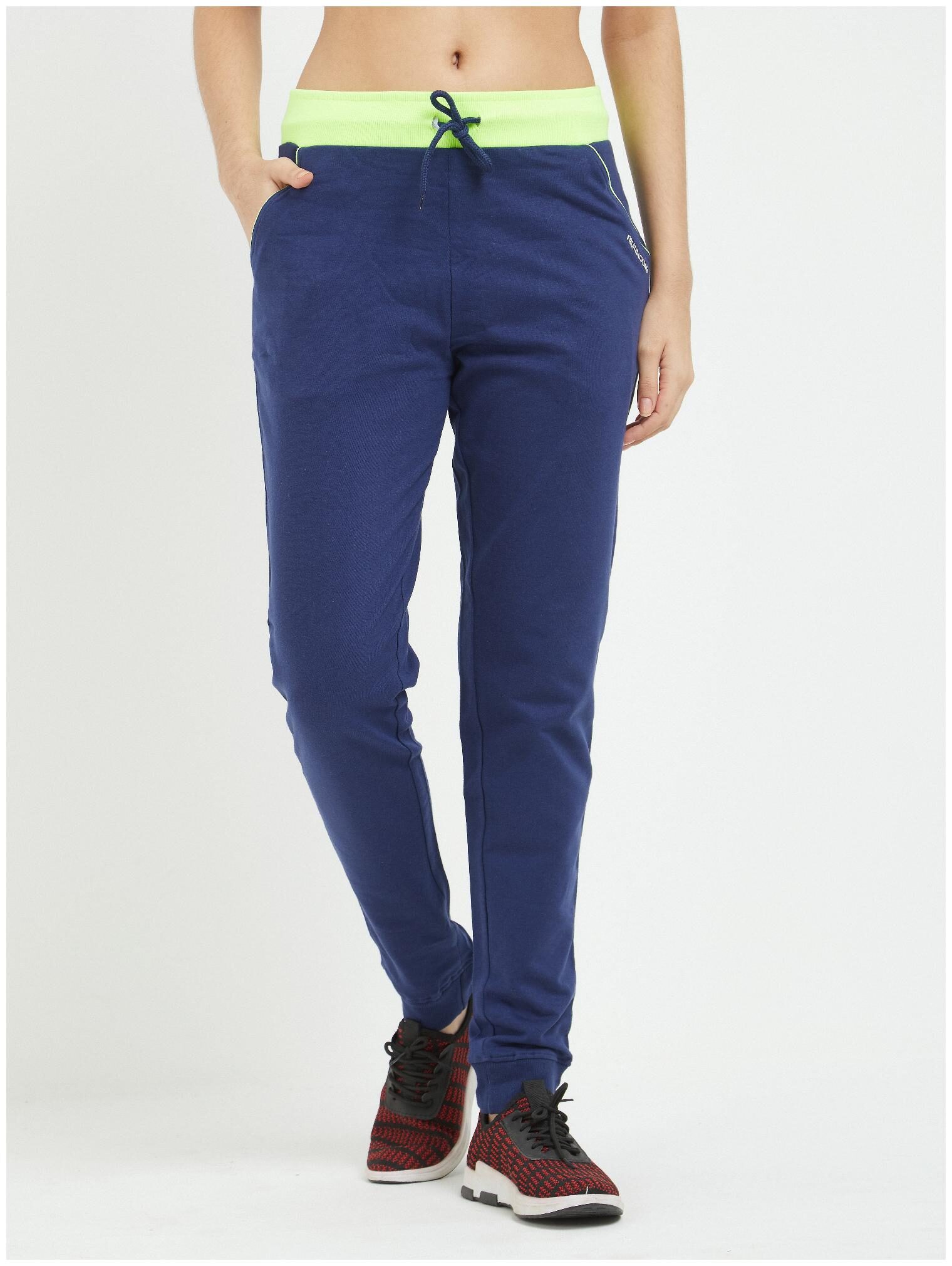 

Fruit Of The Loom Women Regular fit Cotton Solid Track pants - Blue