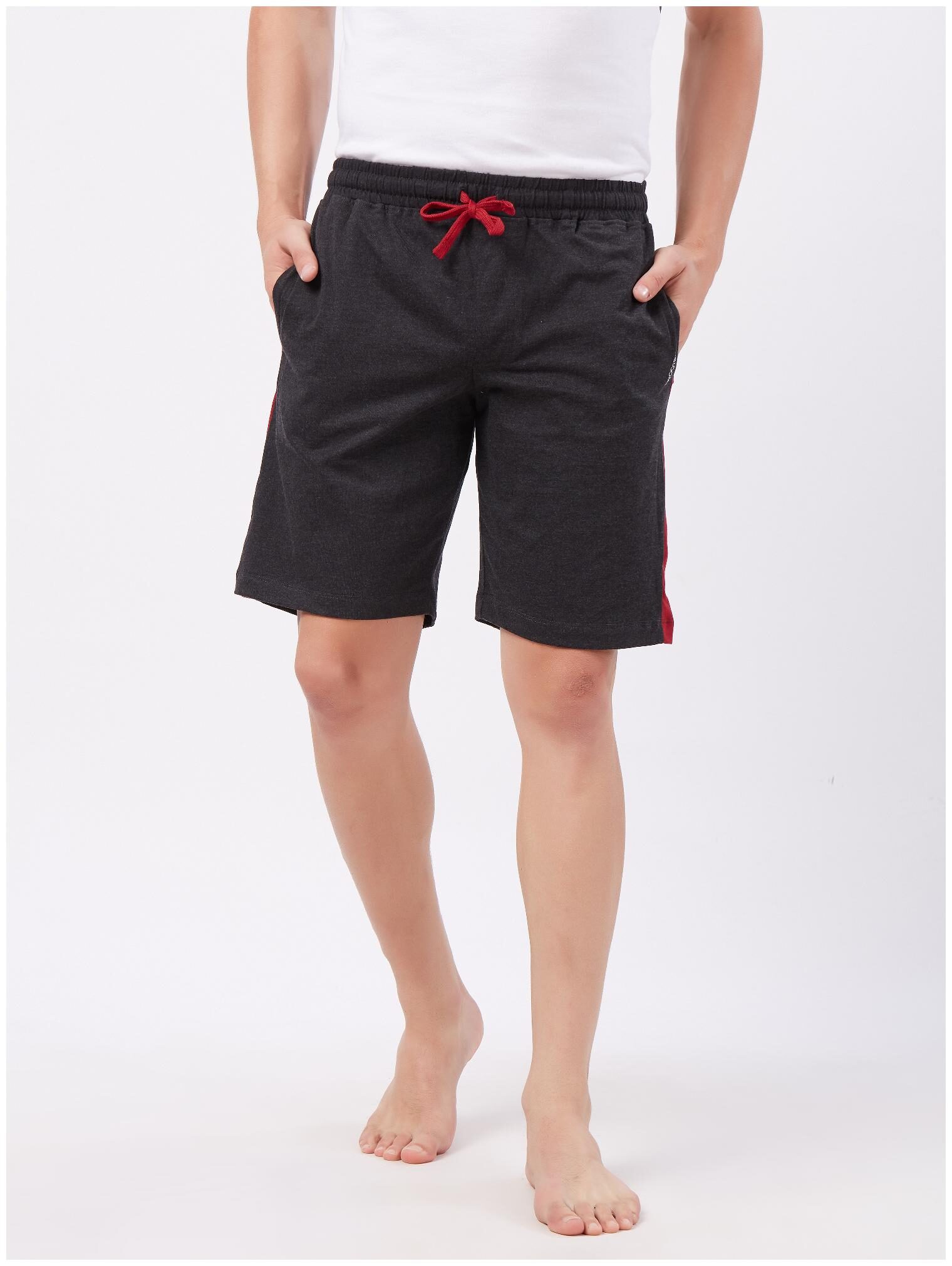 

Fruit Of The Loom Blended Men Solid Regular Shorts Grey
