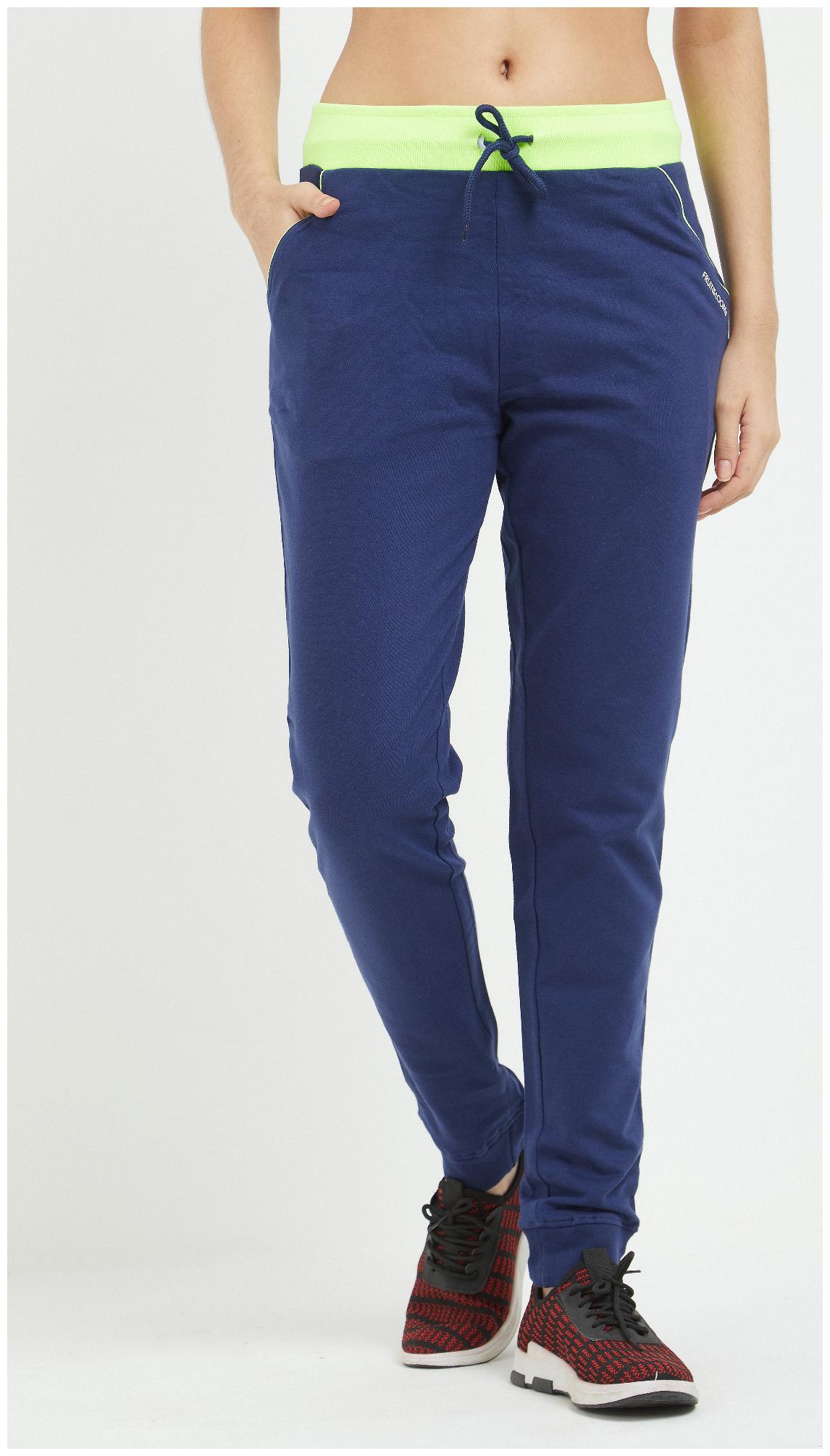 

Fruit Of The Loom Women Blue Regular fit Regular pants
