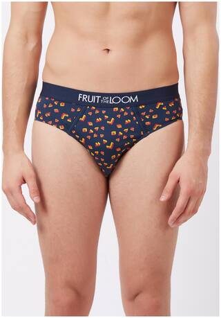 Fruit Of The Loom Printed Briefs - Blue