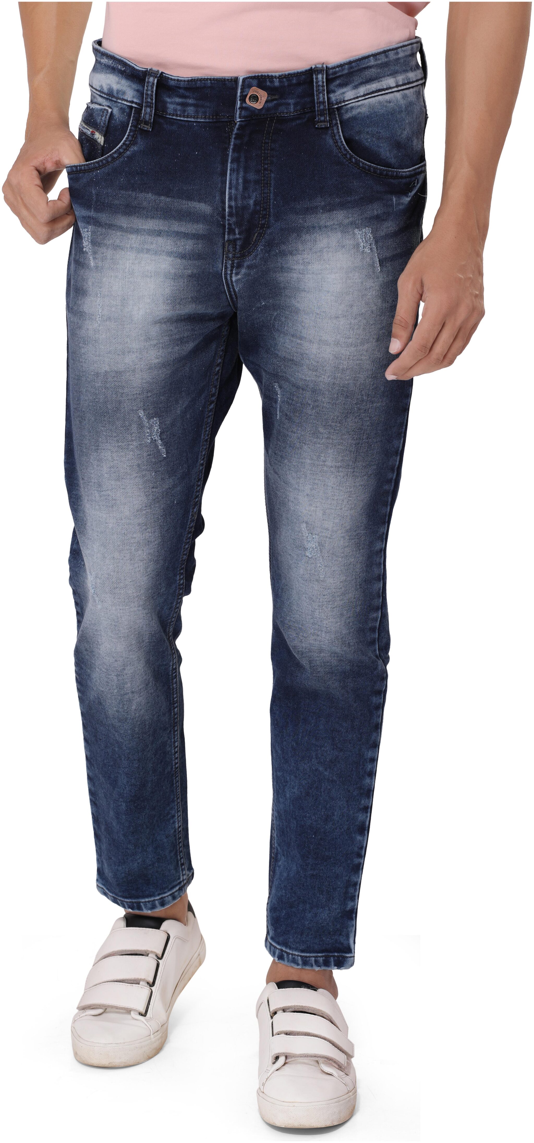 

FUEL CLOTHING Men Blue Slim Fit Jeans