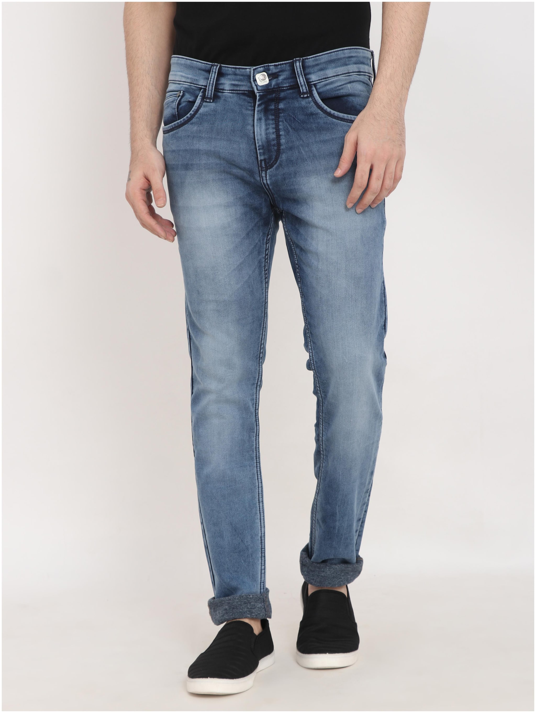 

FUEL CLOTHING Men Blue Slim Fit Jeans