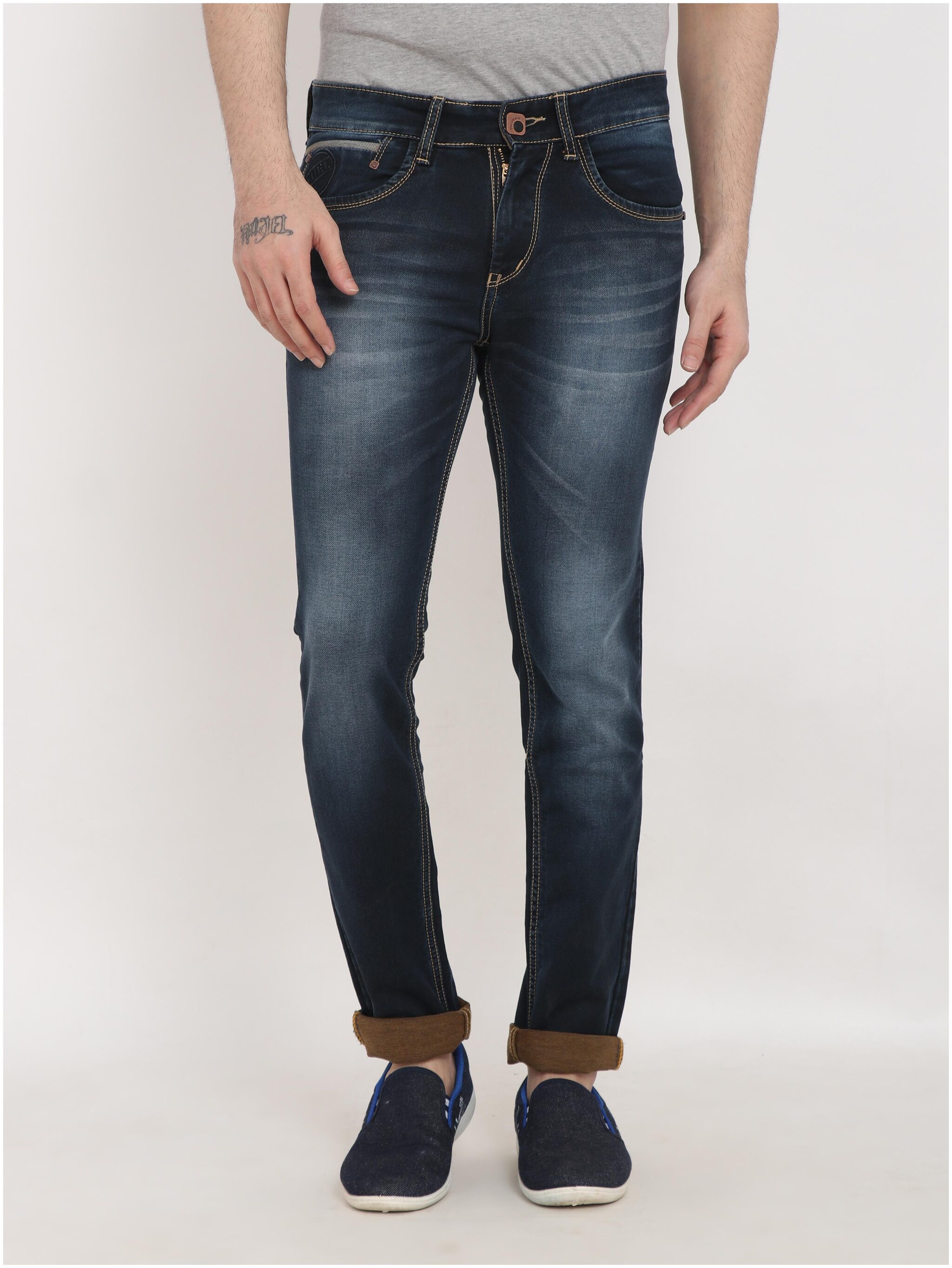 

FUEL CLOTHING Men Blue Slim Fit Jeans