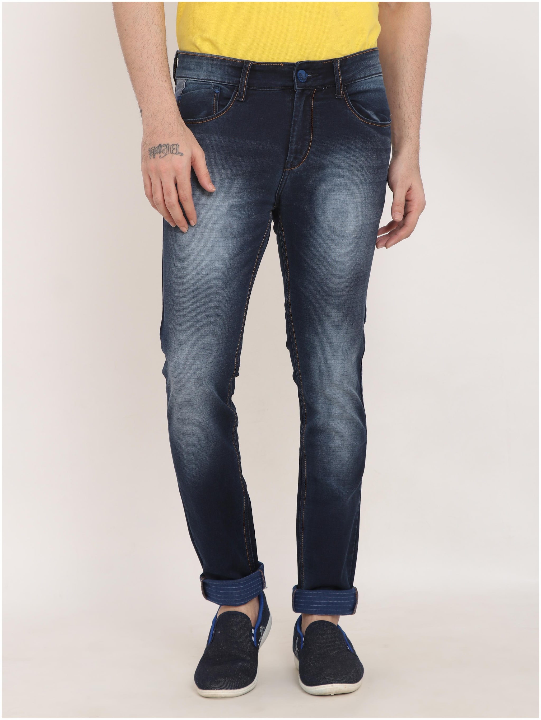 

FUEL CLOTHING Men Blue Slim Fit Jeans