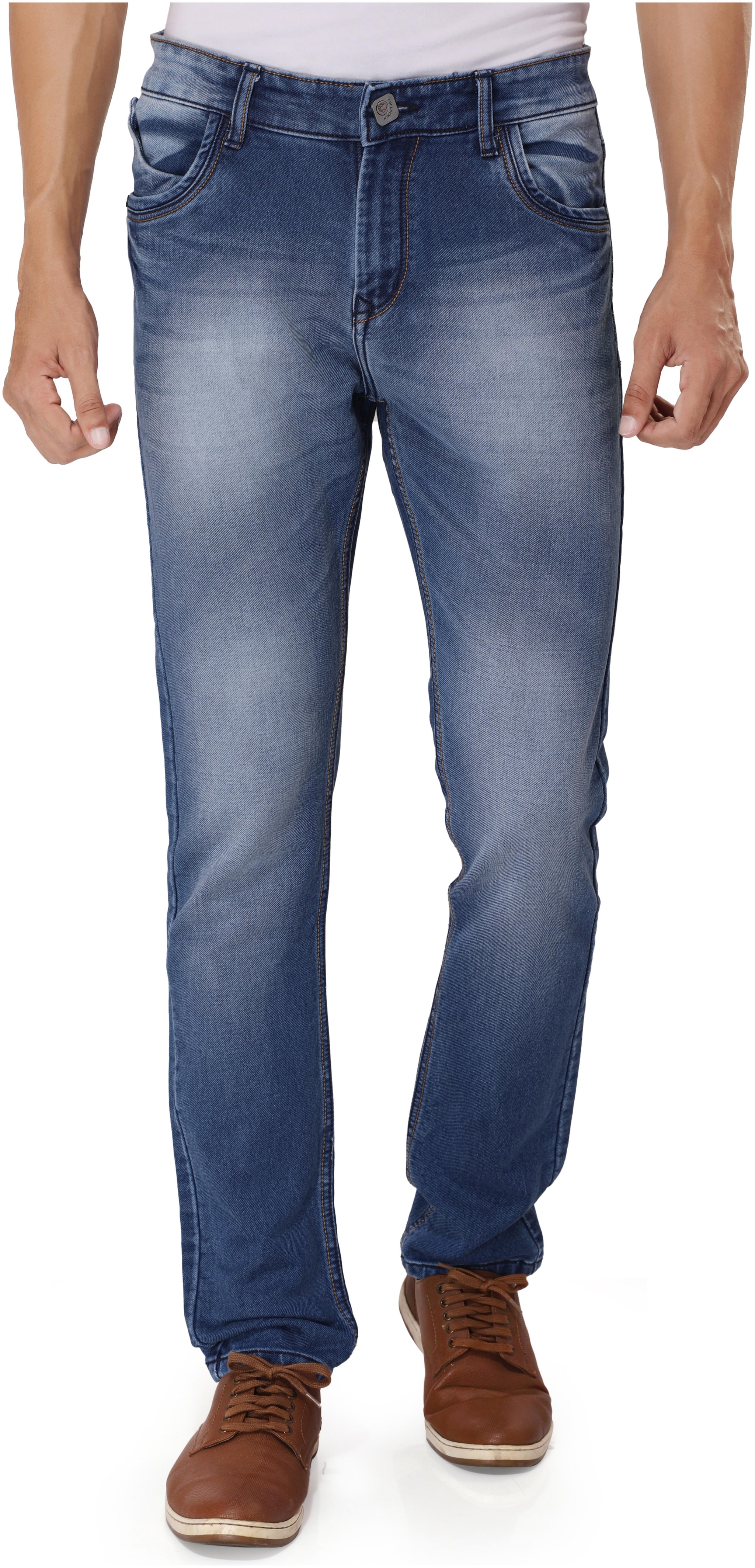 

FUEL CLOTHING Men Blue Slim Fit Jeans
