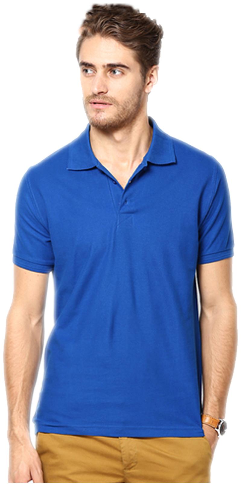 

FUNKY GUYS Men s Slim Fit Polo Solid T-Shirt - Blue