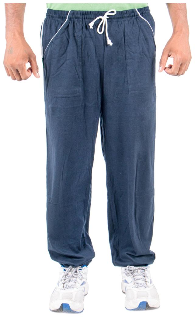 

FUNKY GUYS Men Navy blue Solid Loose fit Track pants