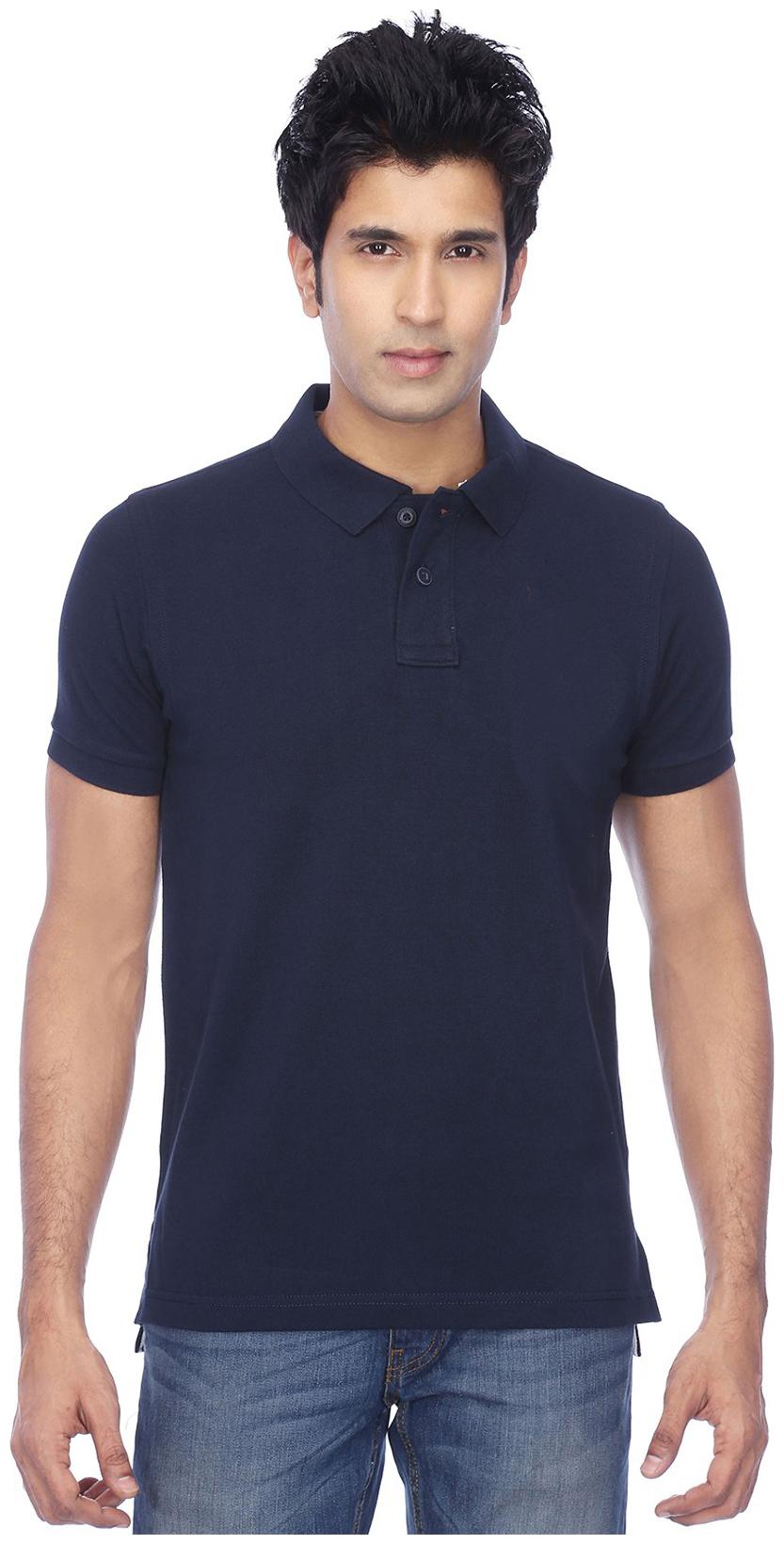 

FUNKY GUYS Men Blue Slim fit Polyester Polo collar T-Shirt - Pack Of 1