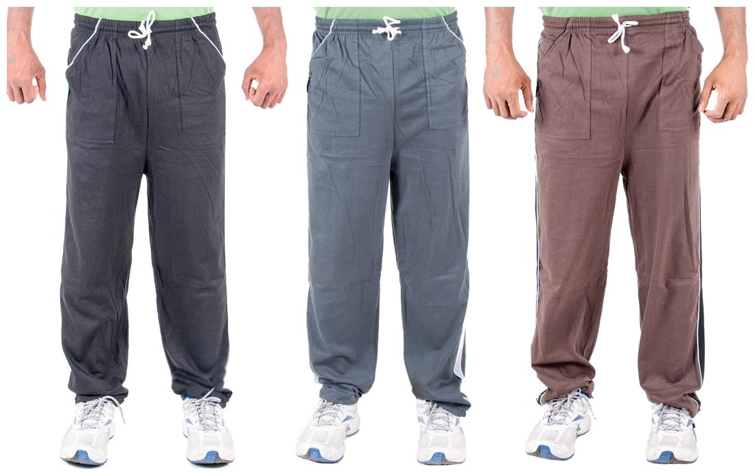 

FUNKY GUYS Men White Solid Regular fit Track pants
