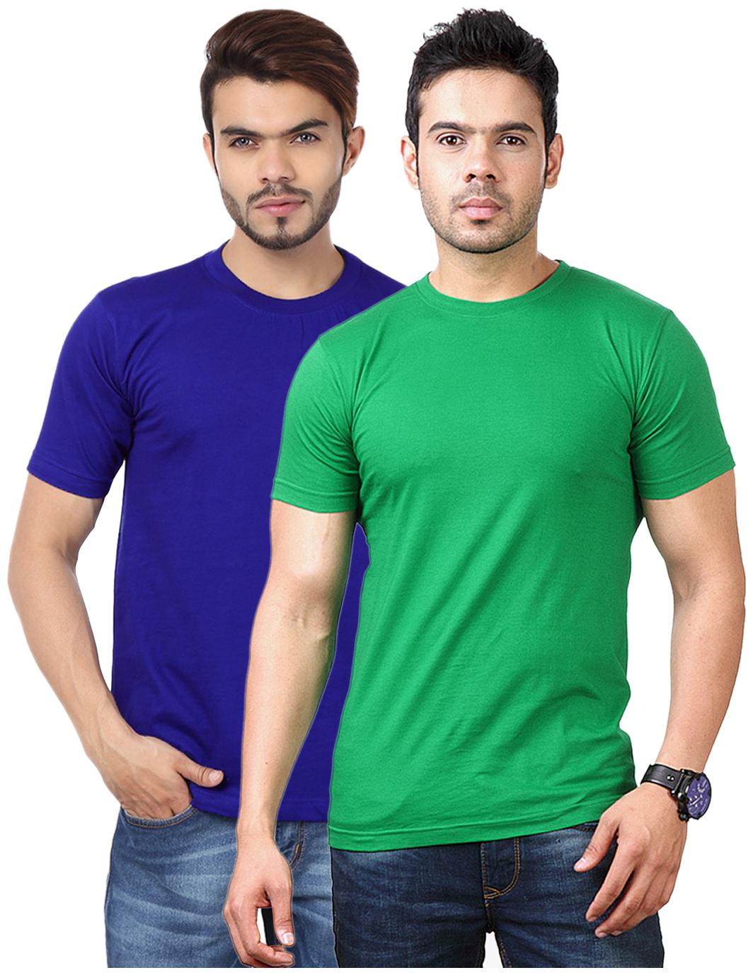 

FUNKY GUYS Men Multi Slim fit Polyester Round neck T-Shirt - Pack Of 2