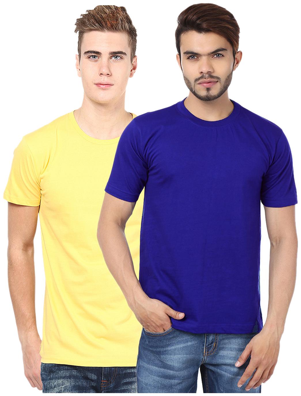 

FUNKY GUYS Men Multi Slim fit Polyester Round neck T-Shirt - Pack Of 2