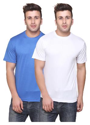 

FUNKY GUYS Men Multi Slim fit Polyester Round neck T-Shirt - Pack Of 2