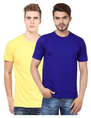 

FUNKY GUYS Men Multi Slim fit Polyester Round neck T-Shirt - Pack Of 2