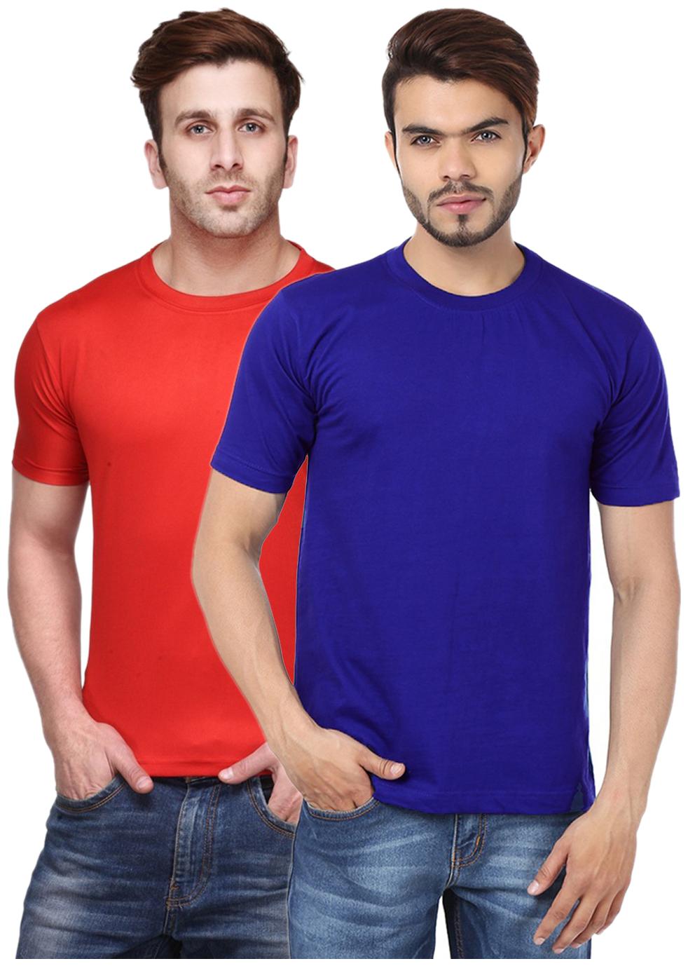 

FUNKY GUYS Men Multi Slim fit Polyester Round neck T-Shirt - Pack Of 1