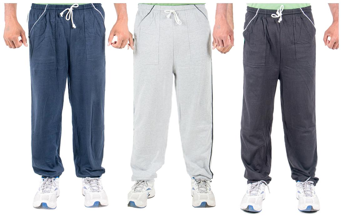 

FUNKY GUYS Men White Solid Loose fit Track pants