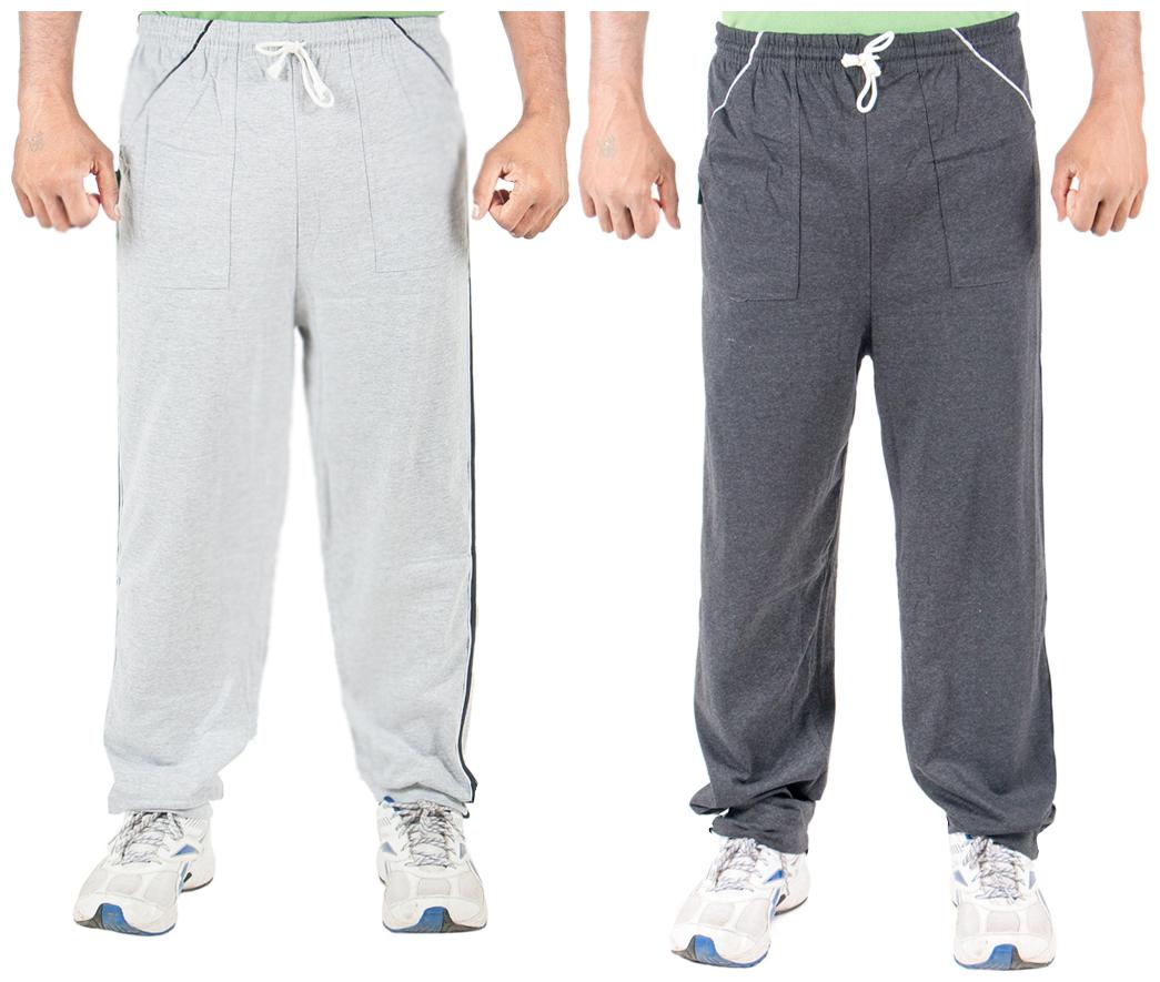 

FUNKY GUYS Men Grey Solid Loose fit Track pants