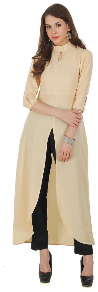 

FUOKO BEIGE EMMA CREPE KURTI