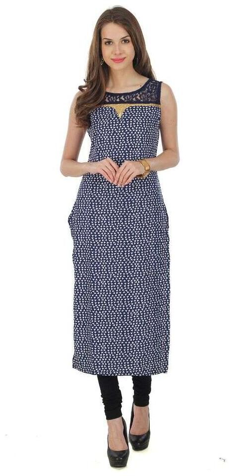

FUOKO KAYLEE LATEST DESIGNER WEAR AMERICAN CREPE KURTI